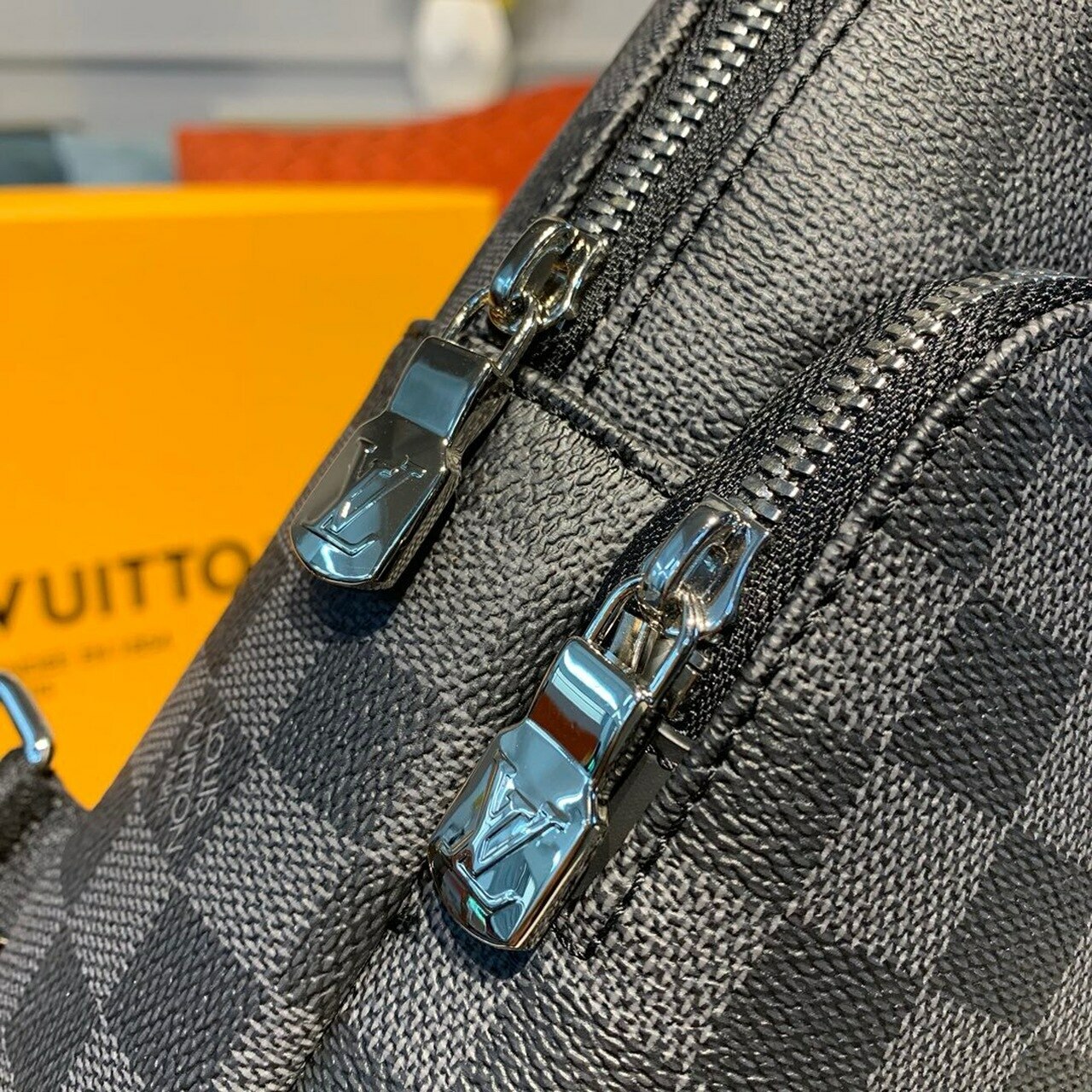Louis Vuitton Damier Graphite Canvas and Epi Leather Patchwork Nil Slim Bag   Yoogis Closet