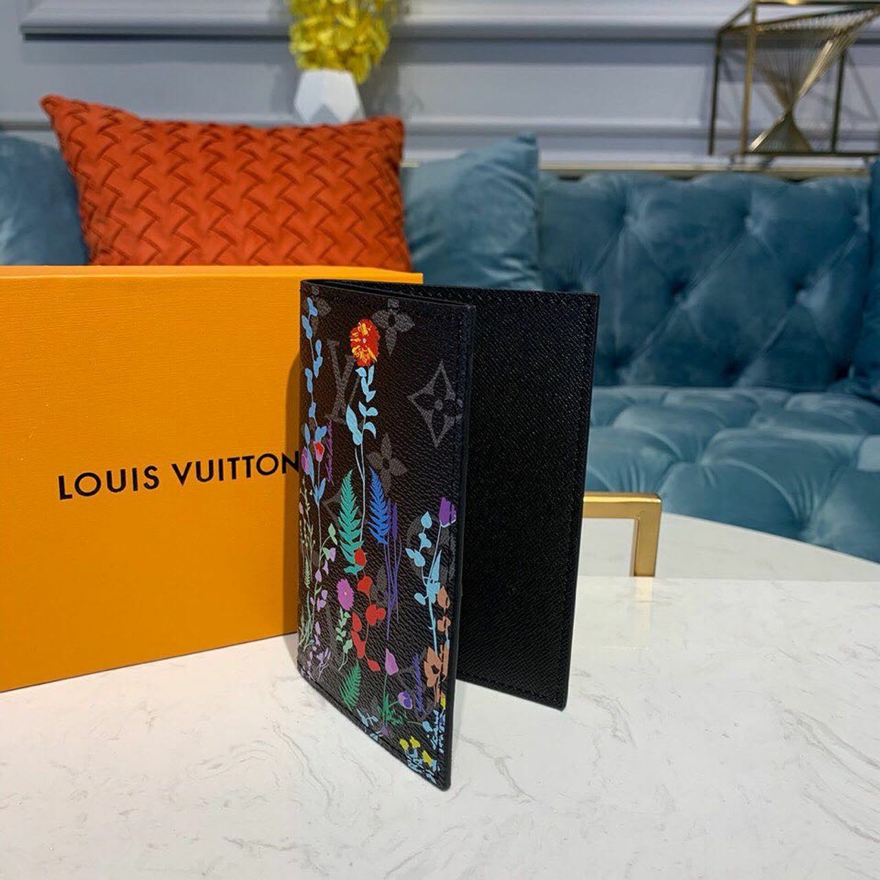 Louis Vuitton Passport Cover 14cm Flower Monogram Canvas Spring/Summer ...