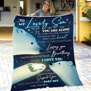 Mom To Son - I Will Always Be There - Blanket - Ganebet Store Fresh Del