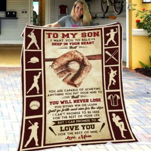 Mom To Son - You Will Never Lose - Blanket - Ganebet Store Fresh Del