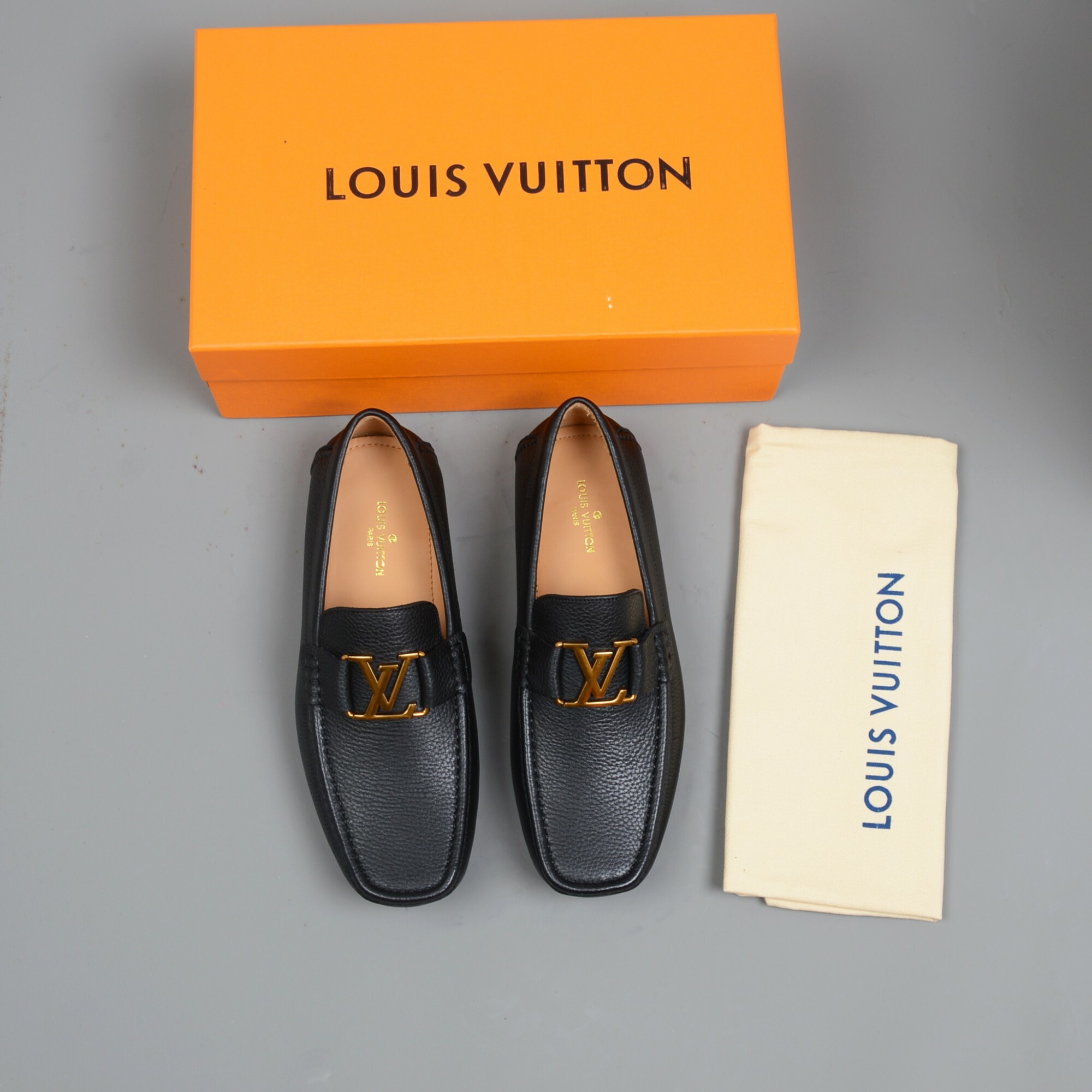 Louis Vuitton Dark Brown Leather Monte Carlo Loafers Size 41 Louis