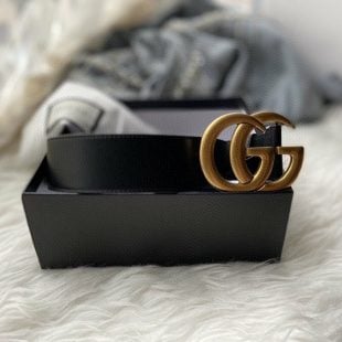 Palace X Gucci GG-P Supreme G Square Buckle Reversible Belt  Camouflage/Brown for Women