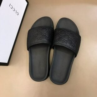 gucci kids baby double g leather ballet flats