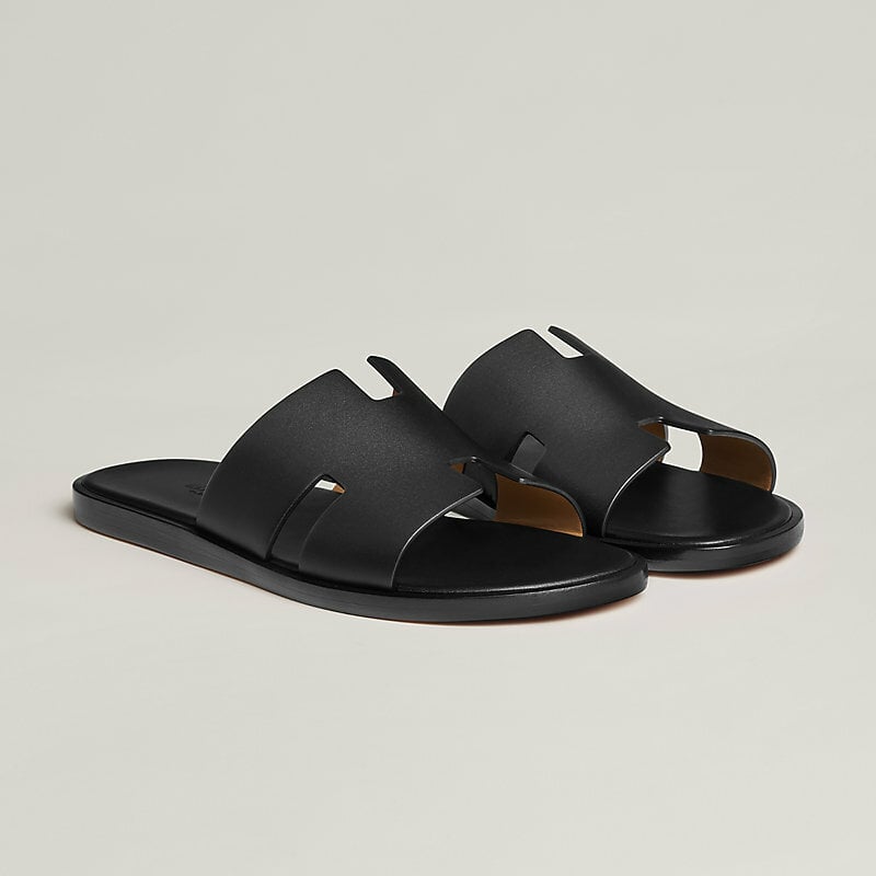 Hermes Izmir Sandal Men Shoes Noir - Ganebet Store - Ganebet Store