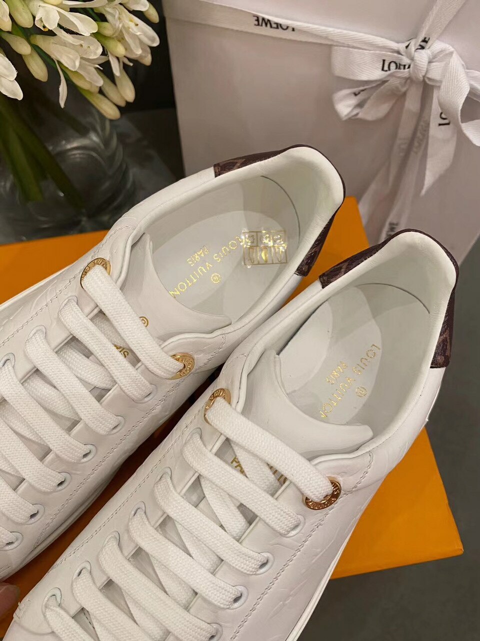 Louis Vuitton LV Time Out sneakers new White Leather ref741802  Joli  Closet