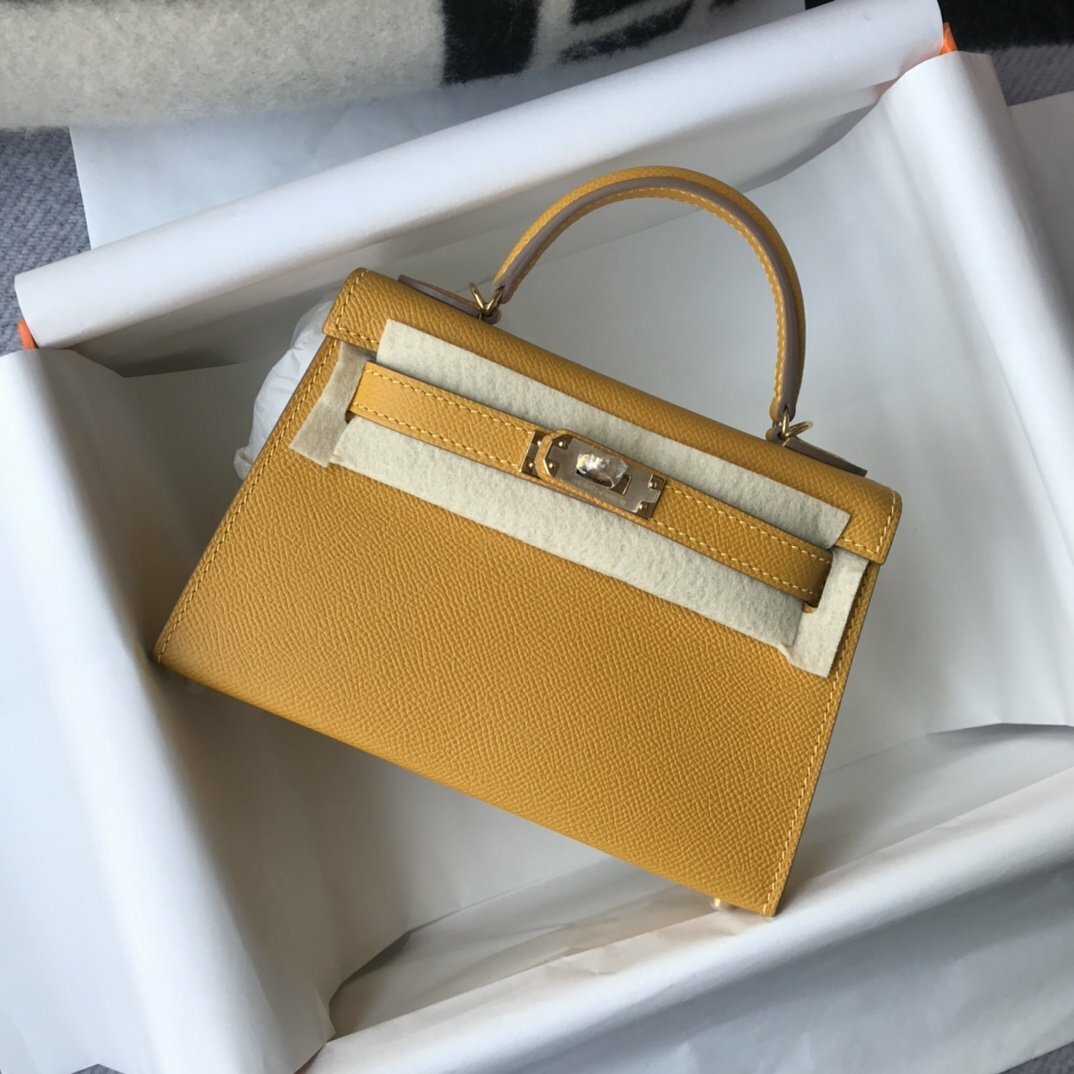 Hermes Handle Bag 19cm Yellow – Ganebet Store – Ganebet Store