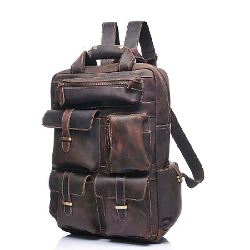 The Gosta Dbl Backpack | Handmade Vintage Leather – Gov Store 