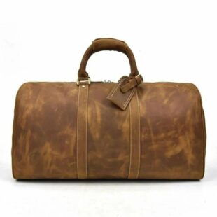 The Endre Weekender | Vintage Leather Duffle Bag - Ganebet Store Fresh Del
