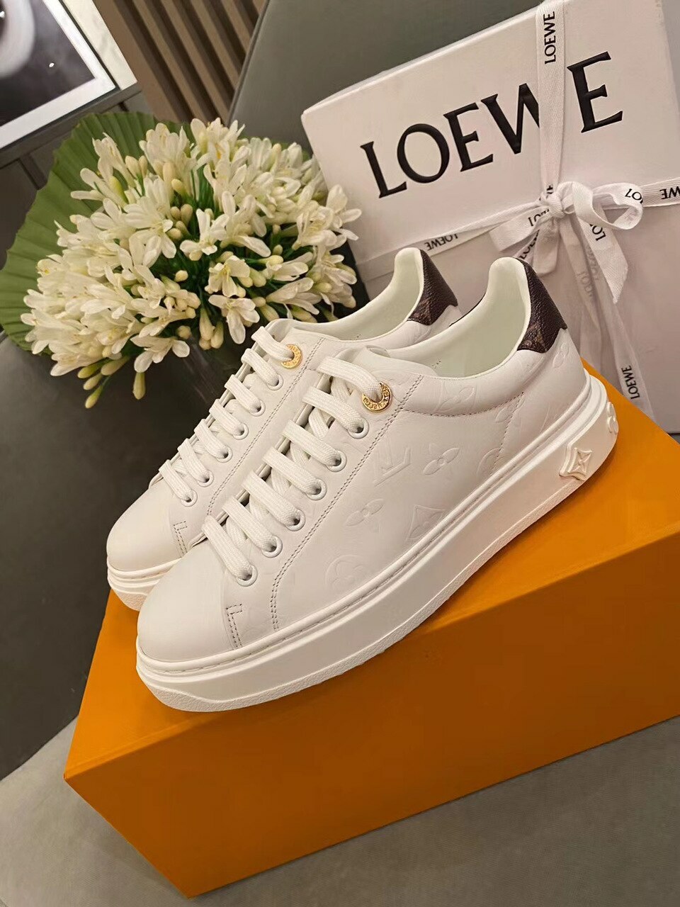 it can equation spiral Louis Vuitton Time Out Sneakers Calfskin Leather Spring/Summer Collection  1A7UM6 White Women Shoes - Acuia Store - Dom Perignon x Louis Vuitton  Vachetta Leather Bottle Holder - Acuia Store