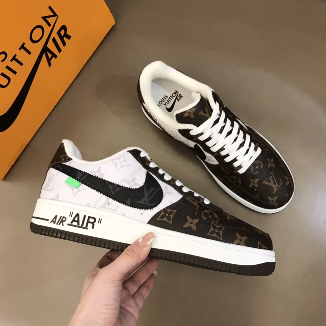 Louis Vuitton And Nike hoax Air Force 1 By Virgil Abloh Sneaker