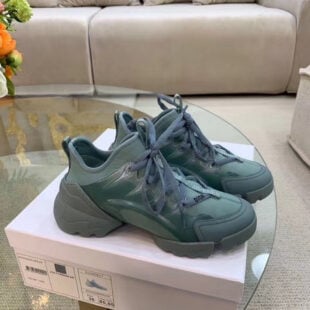 Christian Dior D-Connect Neoprene Sneakers Calfskin Leather Spring/Summer 2019 Collection, Blue - Ganebet Store