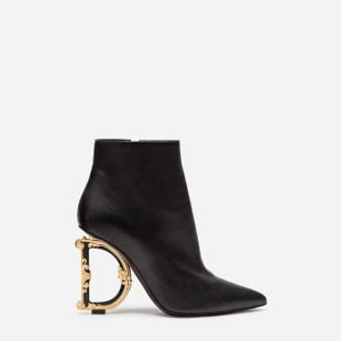Nappa Leather Ankle Boots With Baroque DG - Ganebet Store
