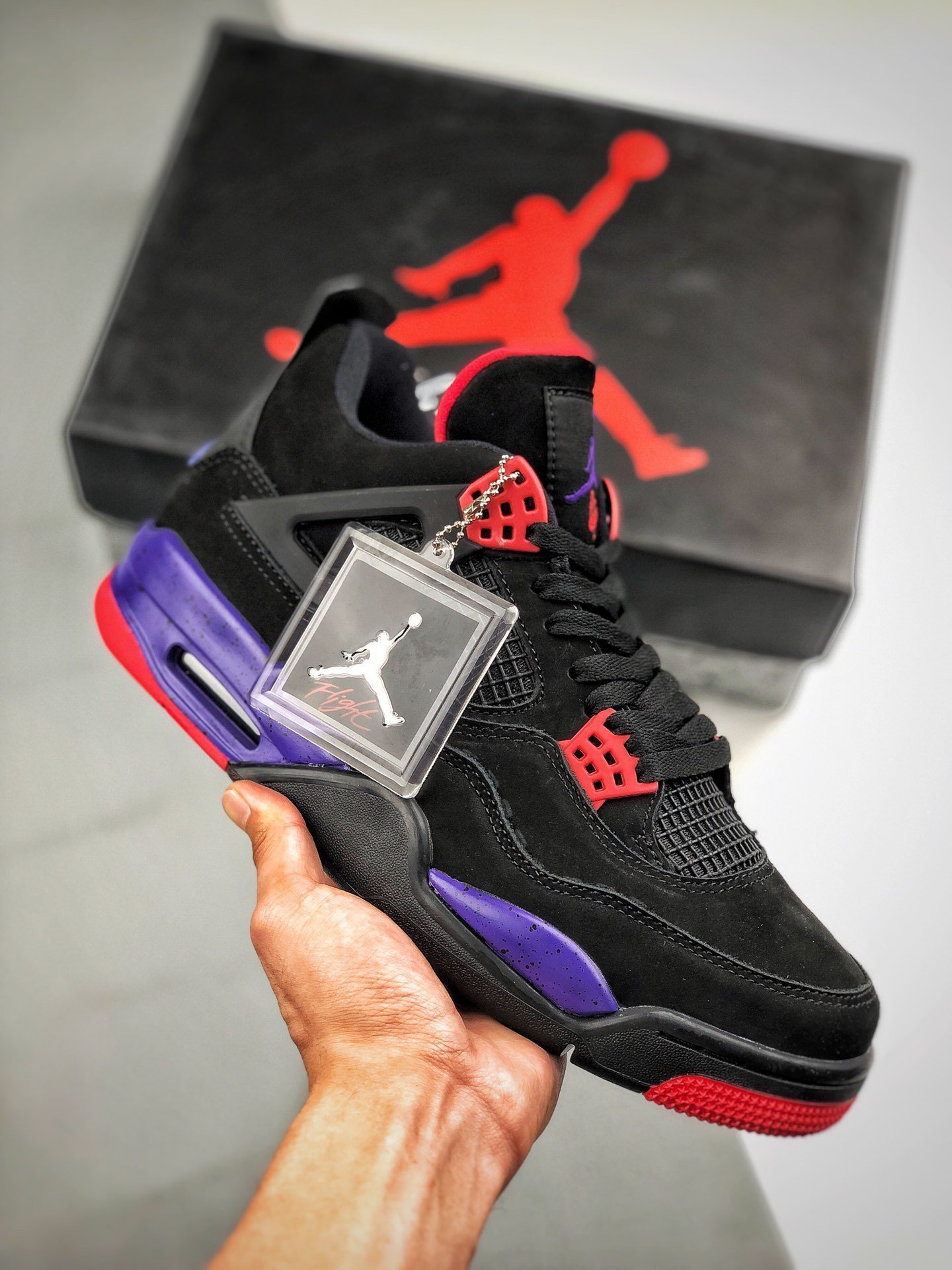 Air jordan best sale 4 court purple