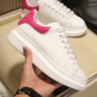 Alexander McQueen contrasting heel counter sneakers Bianco