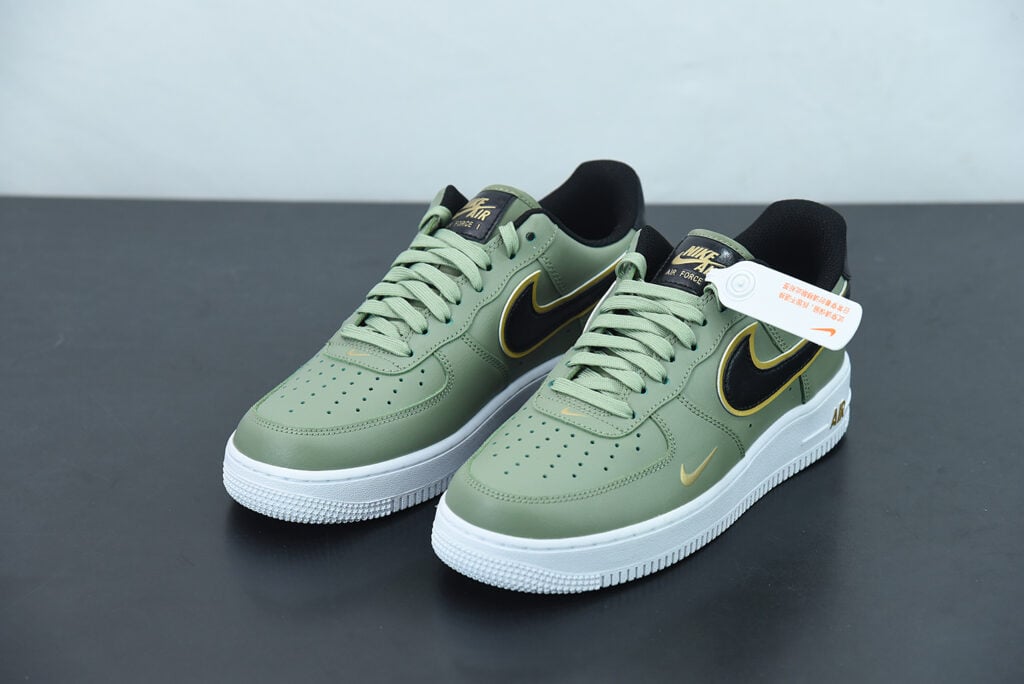 Air Force 1 Low ’07 LV8 Double Swoosh Olive Gold Black DA8481-300 ...