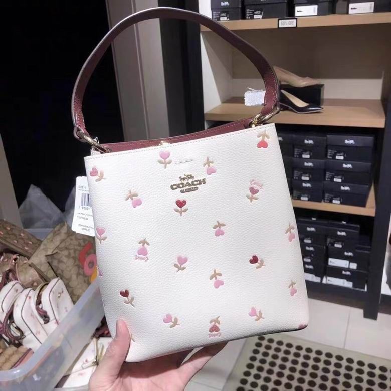 coach small town bucket bag floral