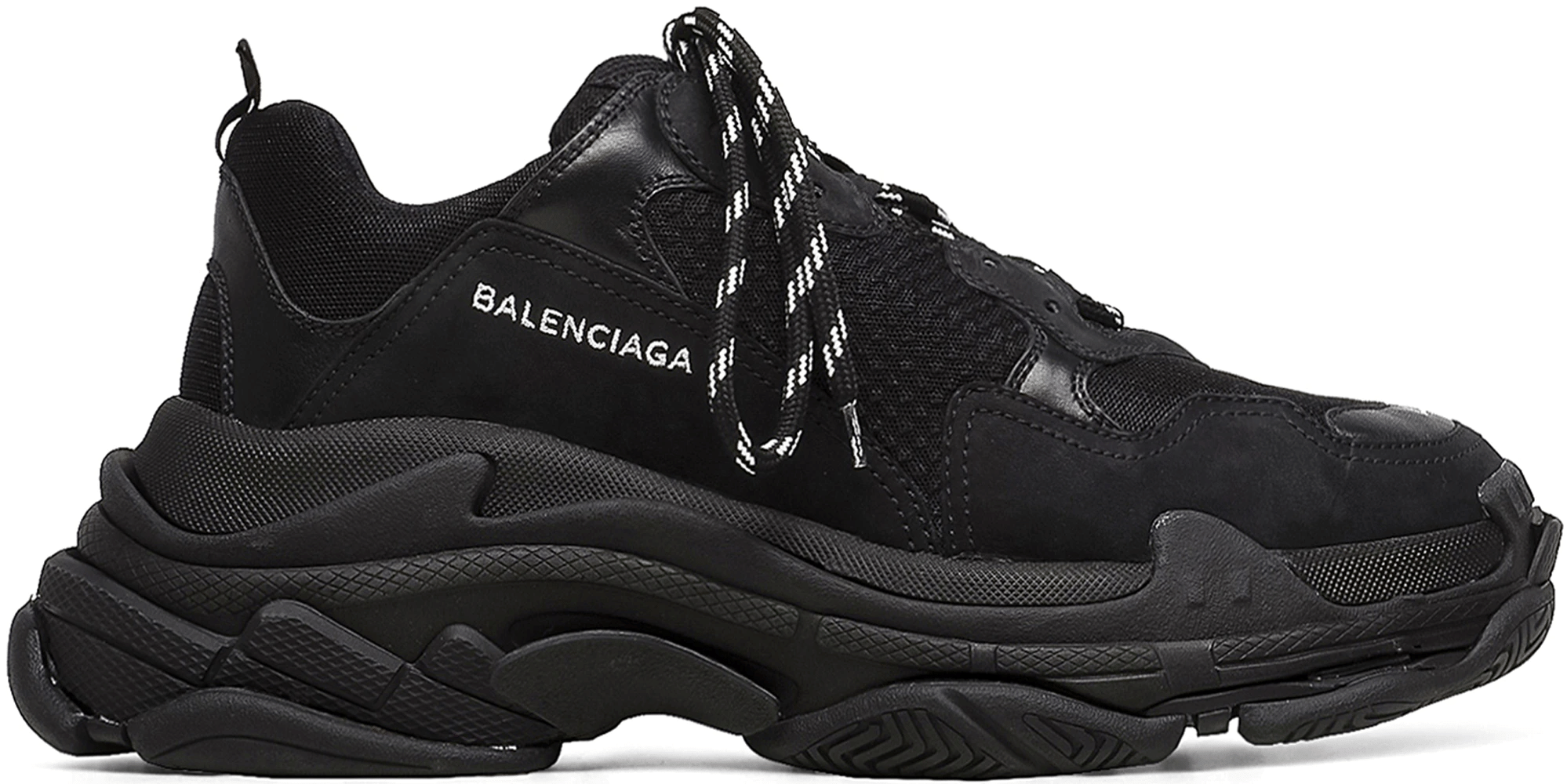 balenciaga triple s black 45