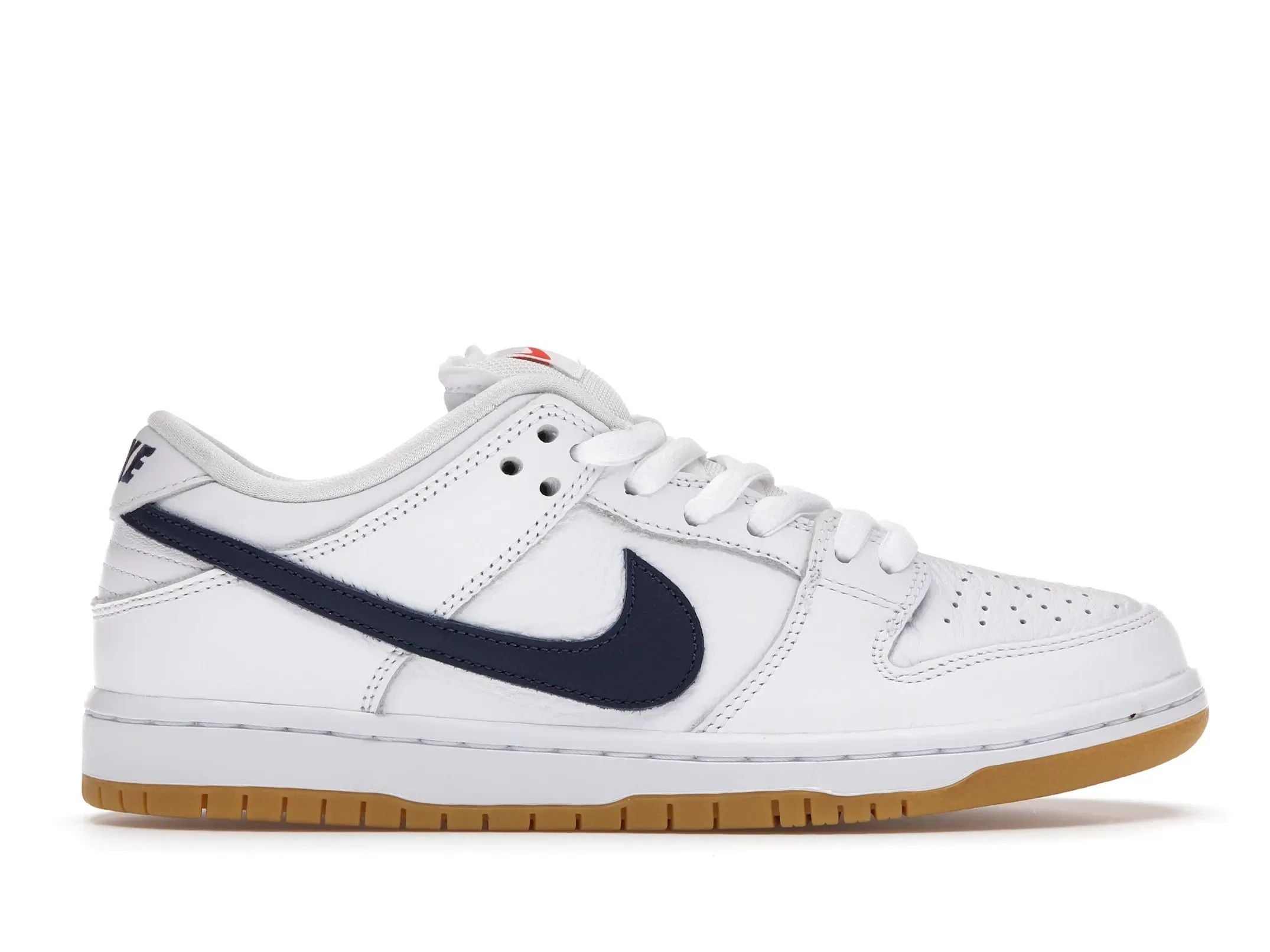 navy and orange dunks